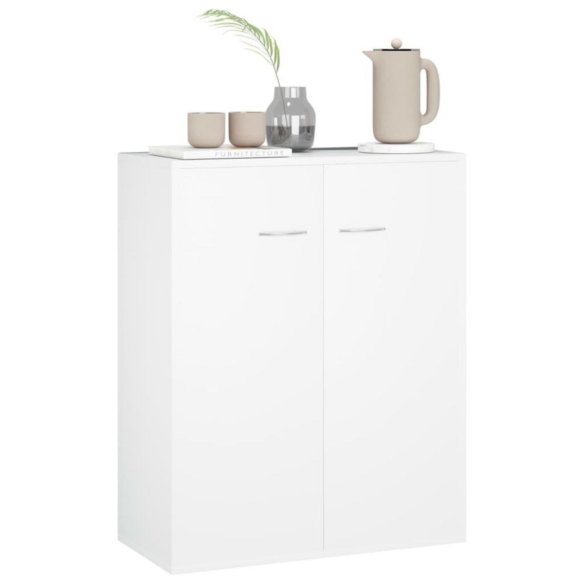 VIDAXL Buffet blanc 60x30x75 cm bois d'ingenierie