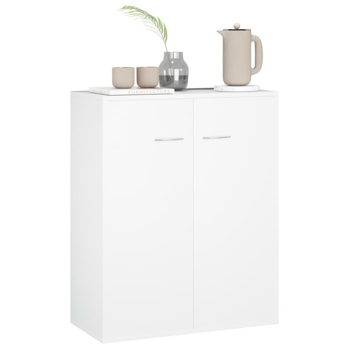 VIDAXL Buffet blanc 60x30x75 cm bois d'ingenierie