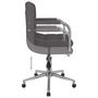 Voir la diapositive 4 : VIDAXL Chaise pivotante de salle a manger Taupe Tissu