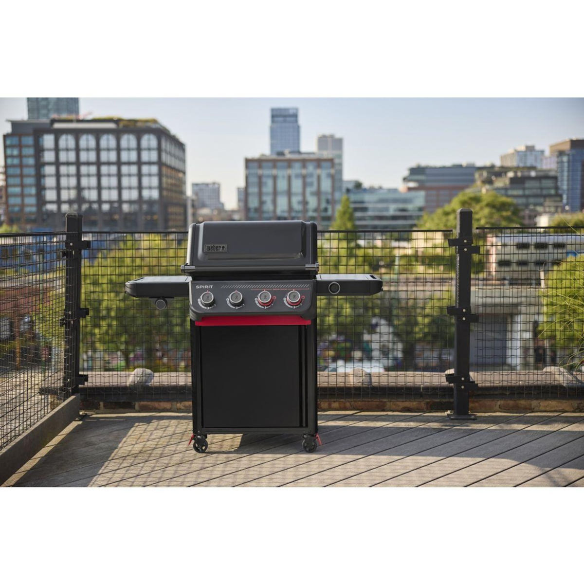 Weber Barbecue gaz Gaz Spirit EPX-435R Stealth, sur chariot, 5 brûleurs dont 1 latéral, surface de cuisson 61 x 45