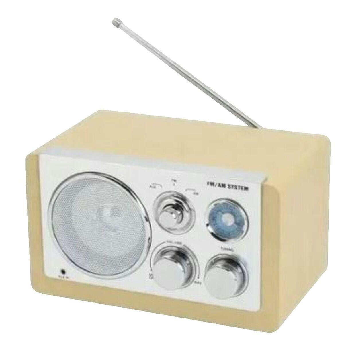 Denver Electronics Radio AM/FM Denver Electronics couleur bois clair