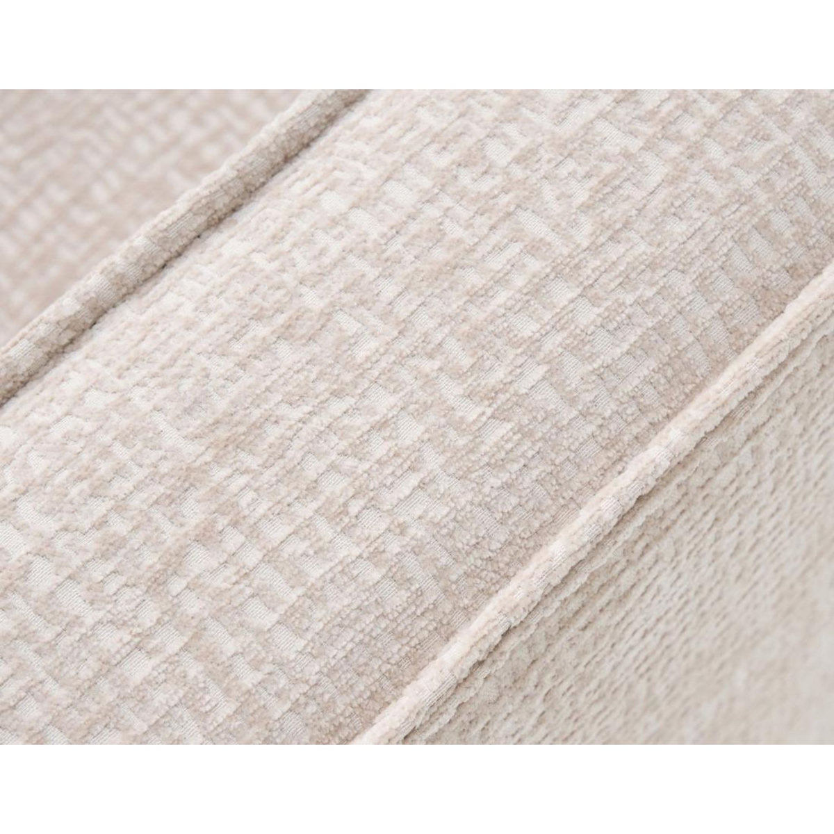 LISA DESIGN Jake - canapé panoramique d'angle gauche 7 places convertible avec coffre en tissu velours relief