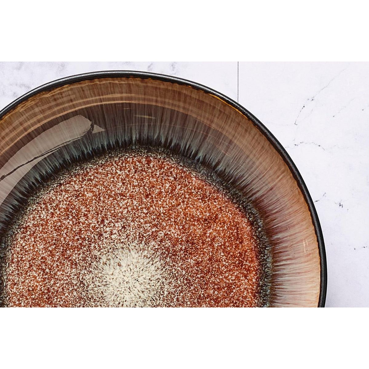 BJORN Assiette creuse IRIS Ø22,5cm - 6 pièces - Marron sauvage