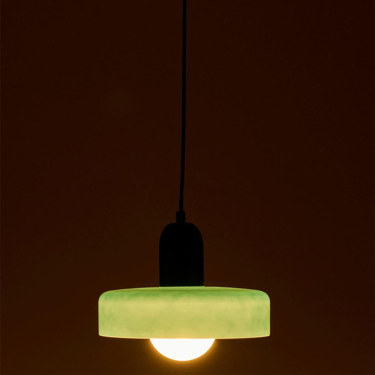 Paris Prix Suspension Design en Verre  Retro  25cm Vert