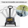 Voir la diapositive 5 : PAWHUT Poussette chien chariot 4 roues pliable avec poignée multidirectionnelle - nombreux équipements - noir gris