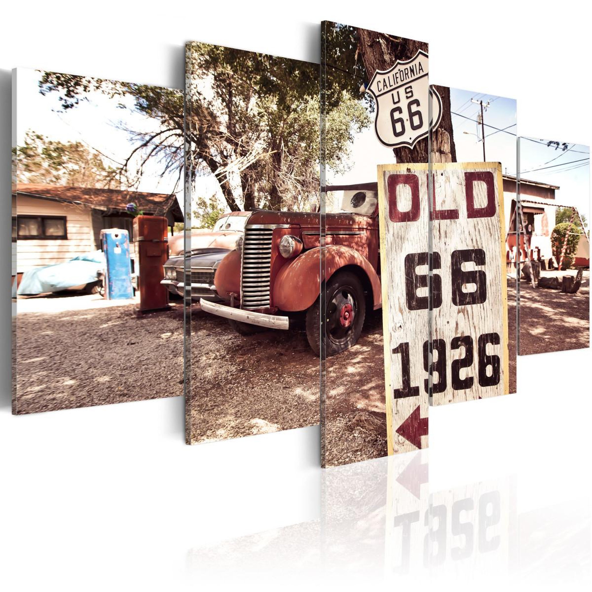Voir la diapositive 1 : Paris Prix Tableau Imprimé  California Vintage Style