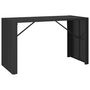 Voir la diapositive 5 : VIDAXL Ensemble de bar jardin 9 pcs noir poly rotin/bois massif acacia
