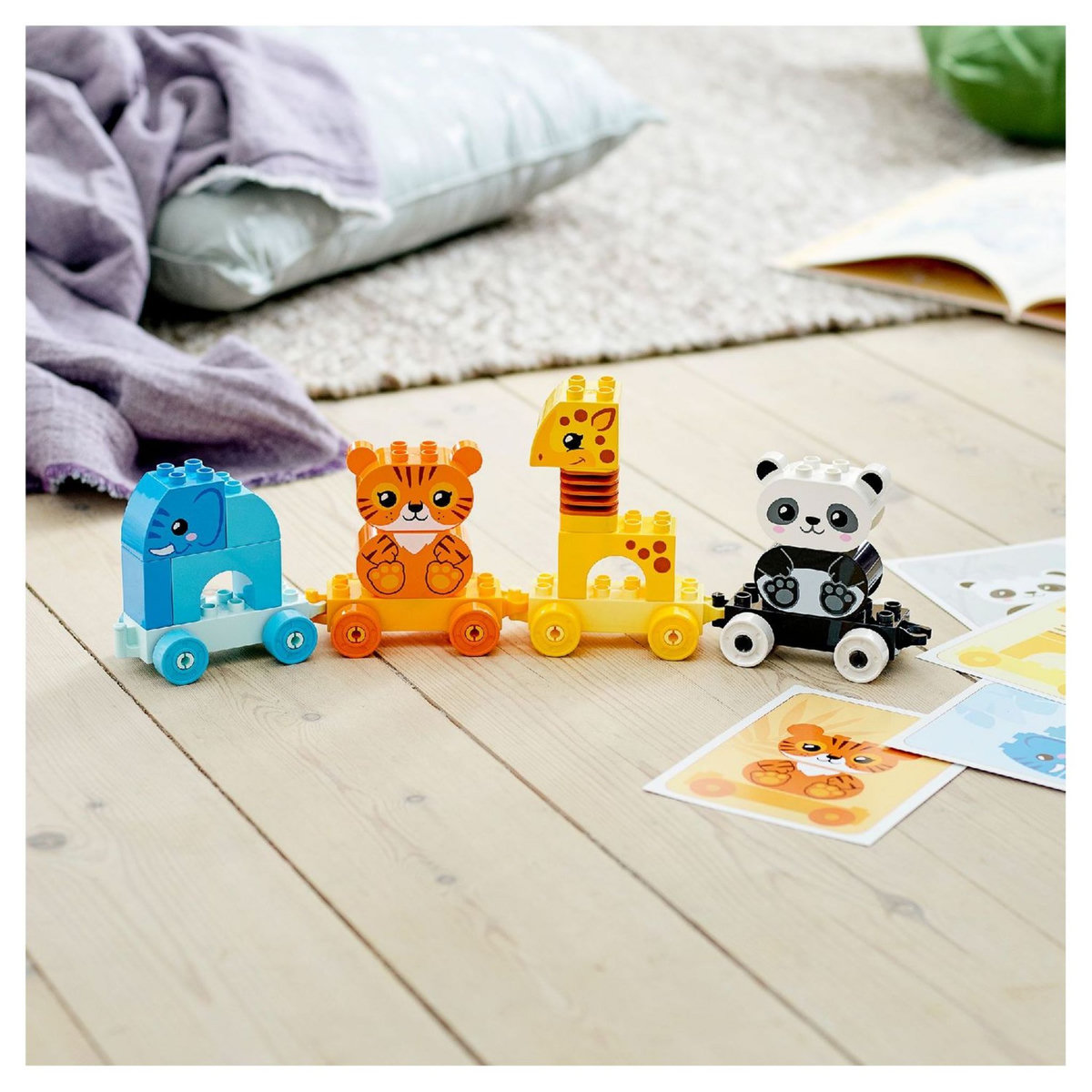 LEGO DUPLO 10955 - My First Le Train des Animaux, Jouet Premier Âge, Jeu Éducatif pour Enfants et Bébés agés de 1 an et plus