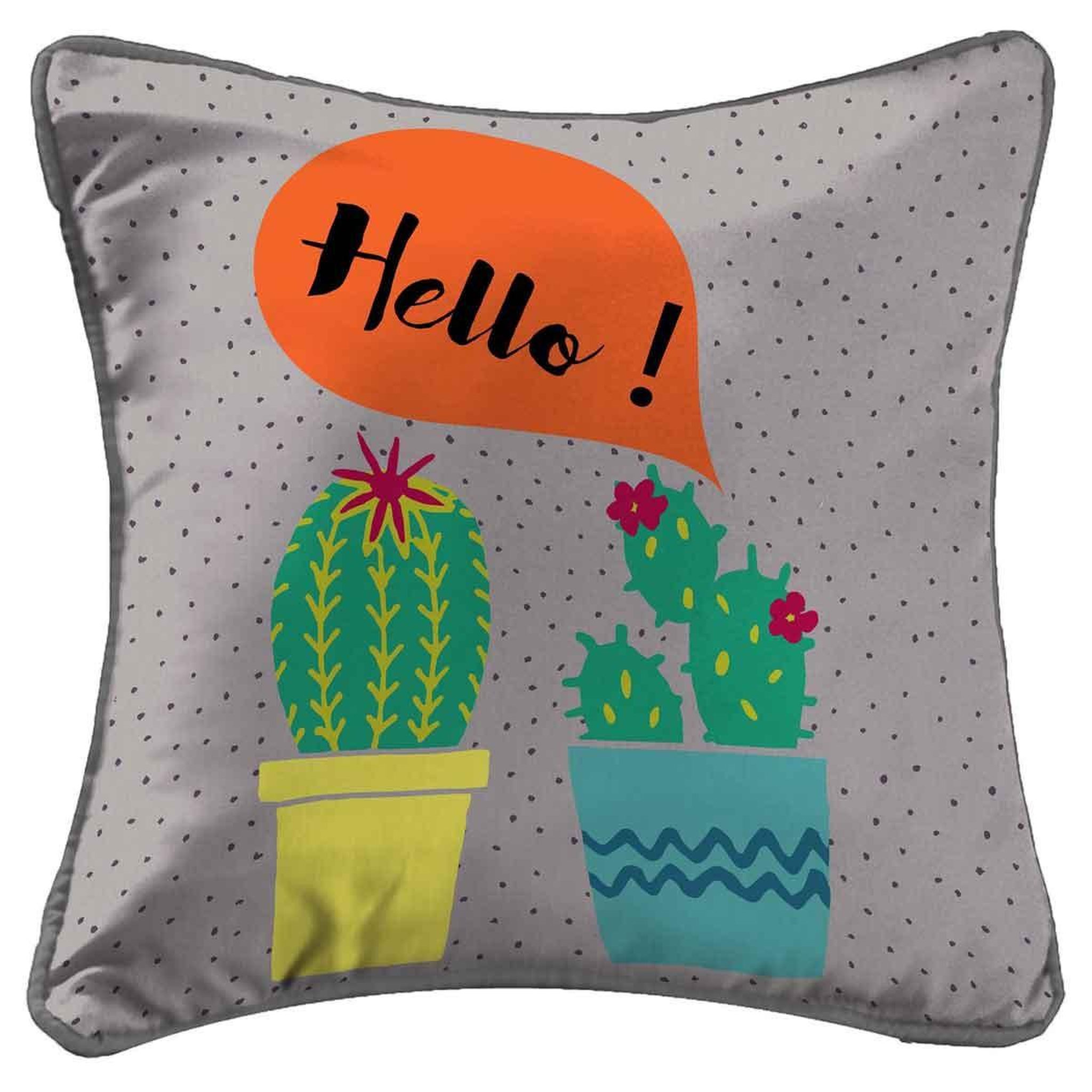 Douceur d'Intérieur Housse de coussin  cactus  40x40cm multicolore