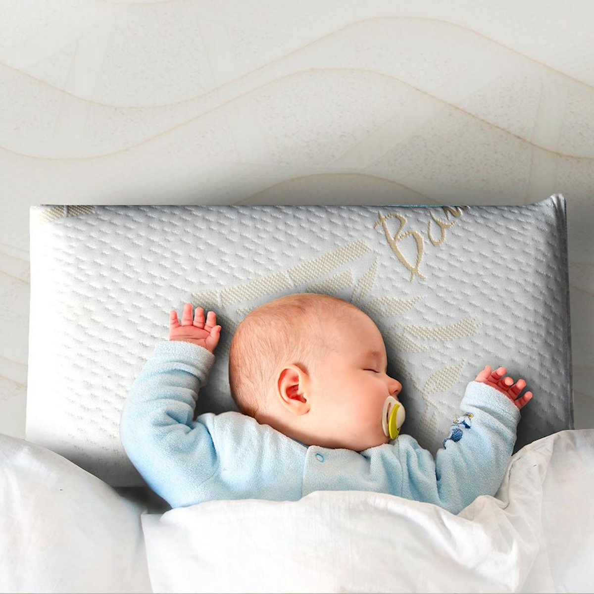 MINEA MINEA | Oreiller BABY 26x50 cm | Mémoire de forme