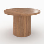 MAISON PAVANE Table ronde en bois d'orme 4 personnes-Gaston