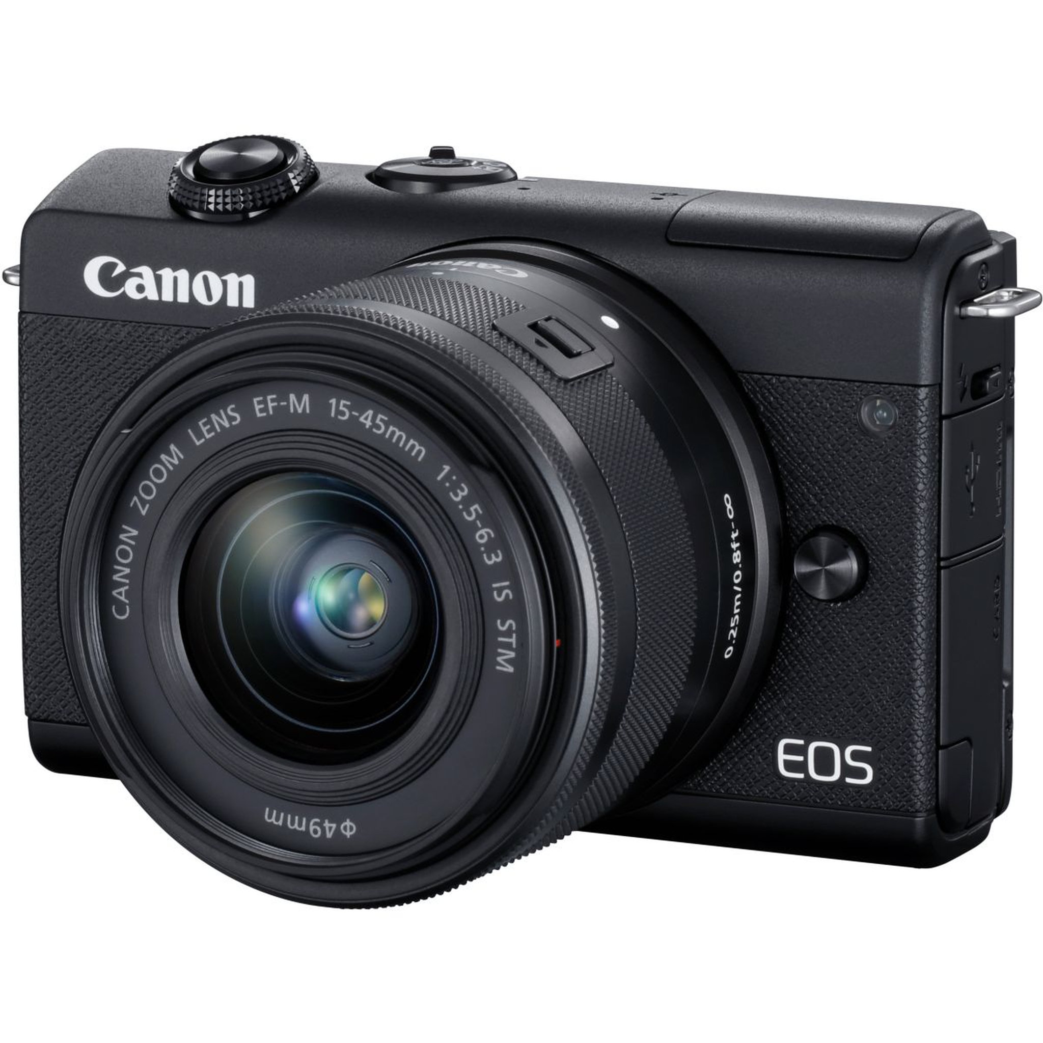 Voir la diapositive 1 : Canon Appareil photo Hybride EOS M200 Noir + EF-M 15-45mm IS STM