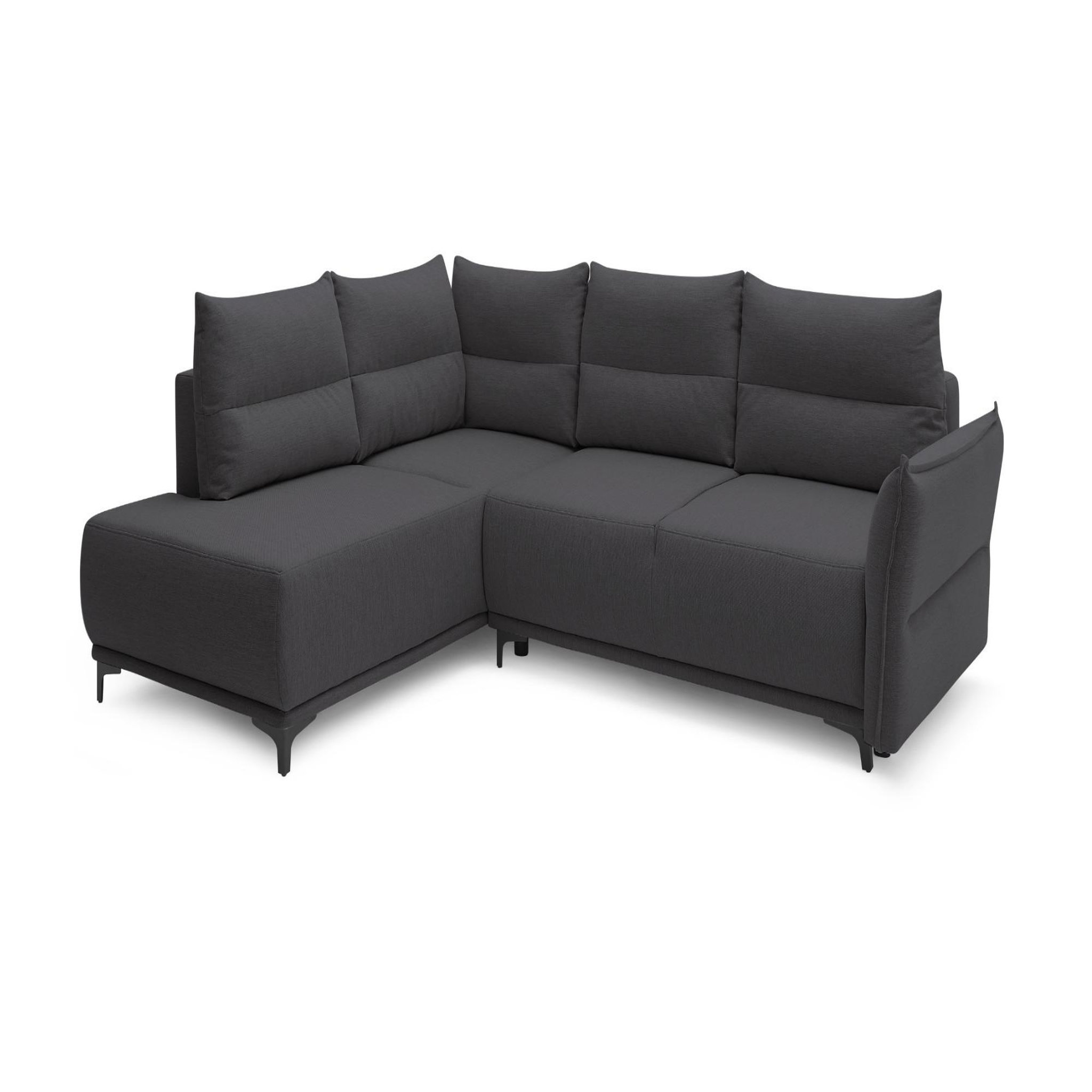 Voir la diapositive 6 : LISA DESIGN Arya - canapé d'angle convertible - avec coffre - 5 places - style contemporain - gauche