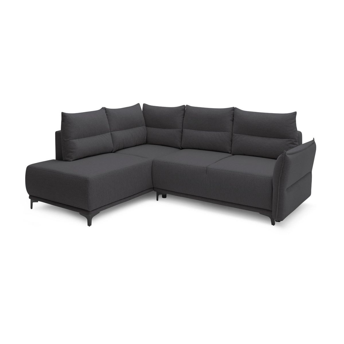 LISA DESIGN Arya - canapé d'angle convertible - avec coffre - 5 places - style contemporain - gauche