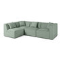 Voir la diapositive 2 : LISA DESIGN Nova - canapé modulable d'angle gauche - 5 places - en velours