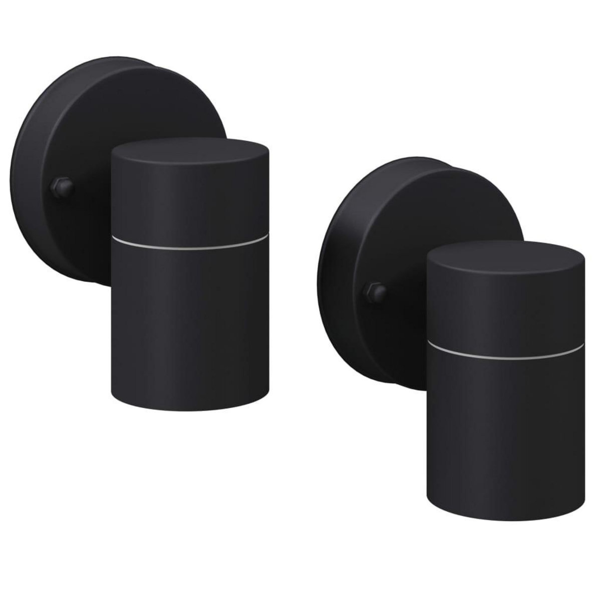 VIDAXL Applique murale LED d'exterieur 2 pcs Acier