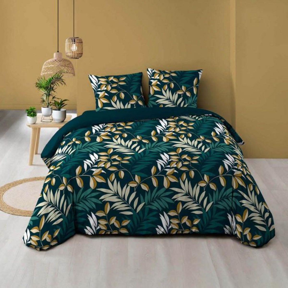 Paris Prix Parure de Lit 3 Pièces  Nelida  240x220cm Bleu