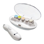 TOMMEE TIPPEE Lime a ongles électrique - TOMMEE TIPPEE - Coupe-ongles - Eclairage LED - 6 tetes de limage - Bébé et adulte