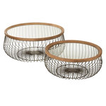 Paris Prix Lot de 2 Tables Basses Design  Loca  100cm Noir