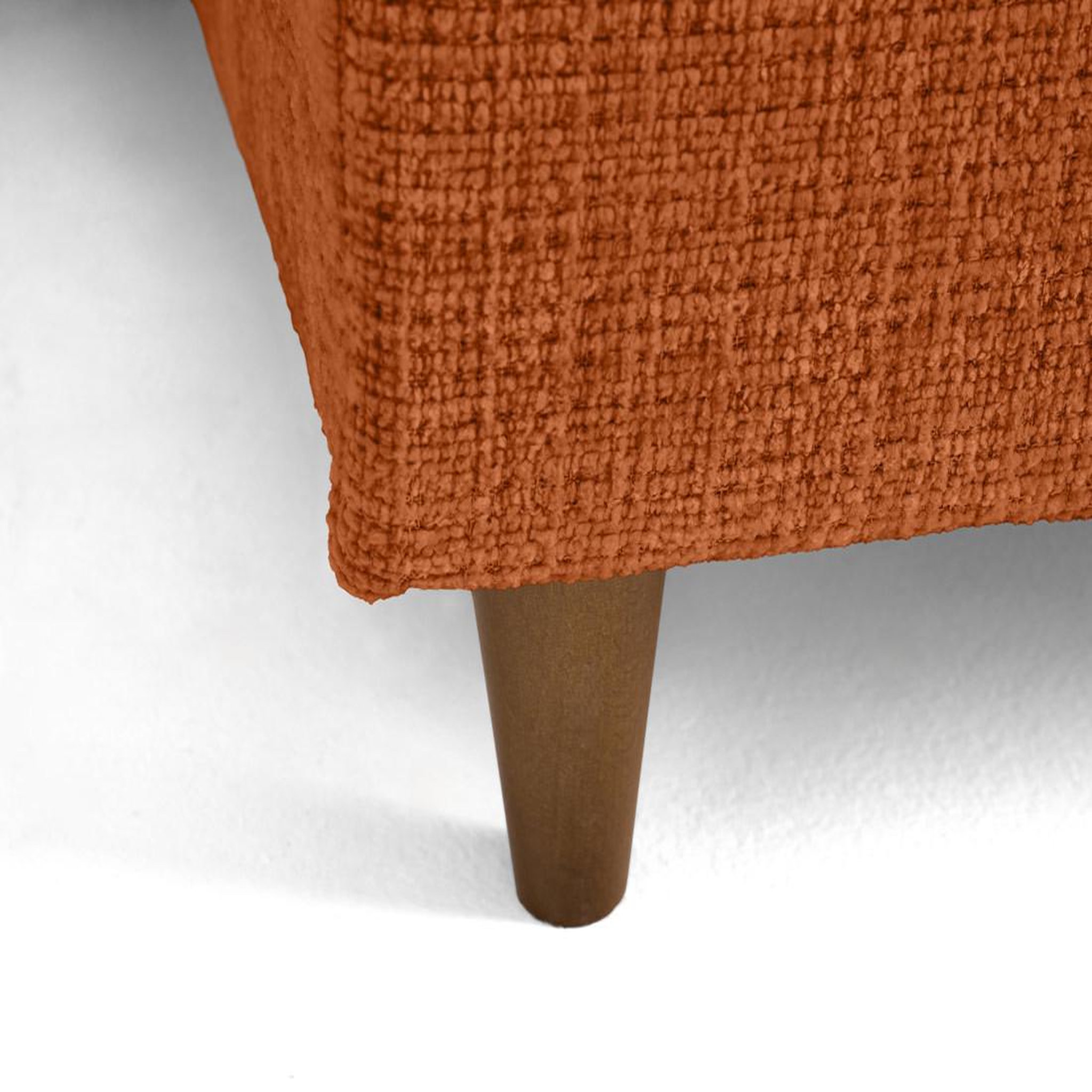 Voir la diapositive 4 : LISA DESIGN Anna - canapé d'angle droit 5 places convertible en velours texturé