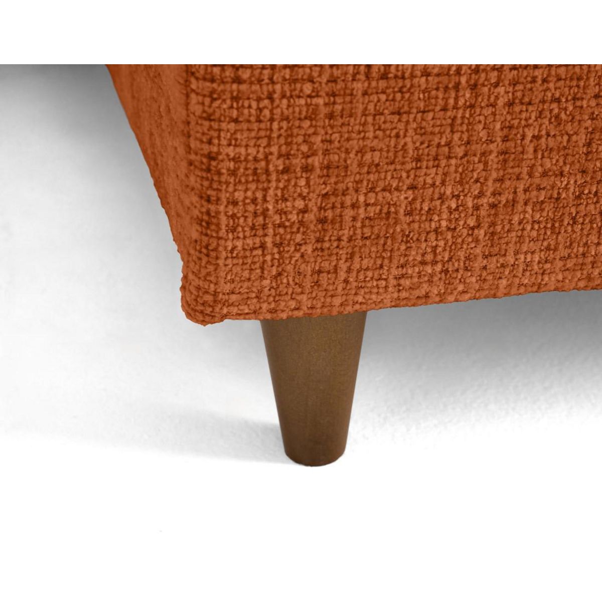 LISA DESIGN Anna - canapé d'angle droit 5 places convertible en velours texturé