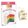 SCRAPCOOKING Kit Rainbow Cake + paillettes dorées