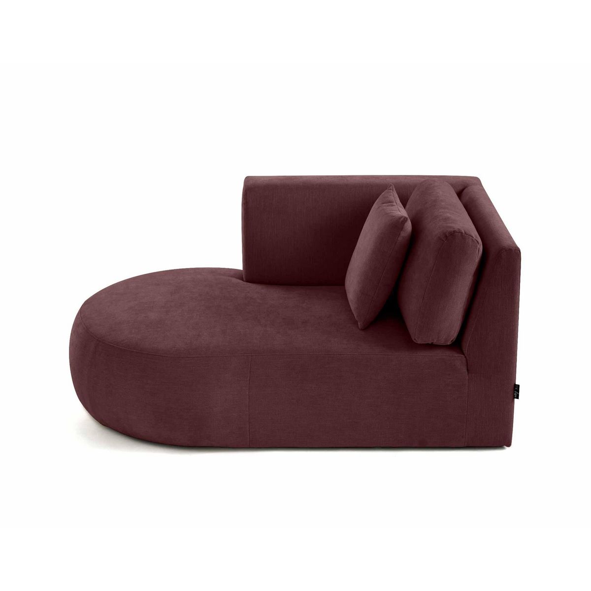 LISA DESIGN Santorini - module d'assise méridienne gauche - en tissu texturé