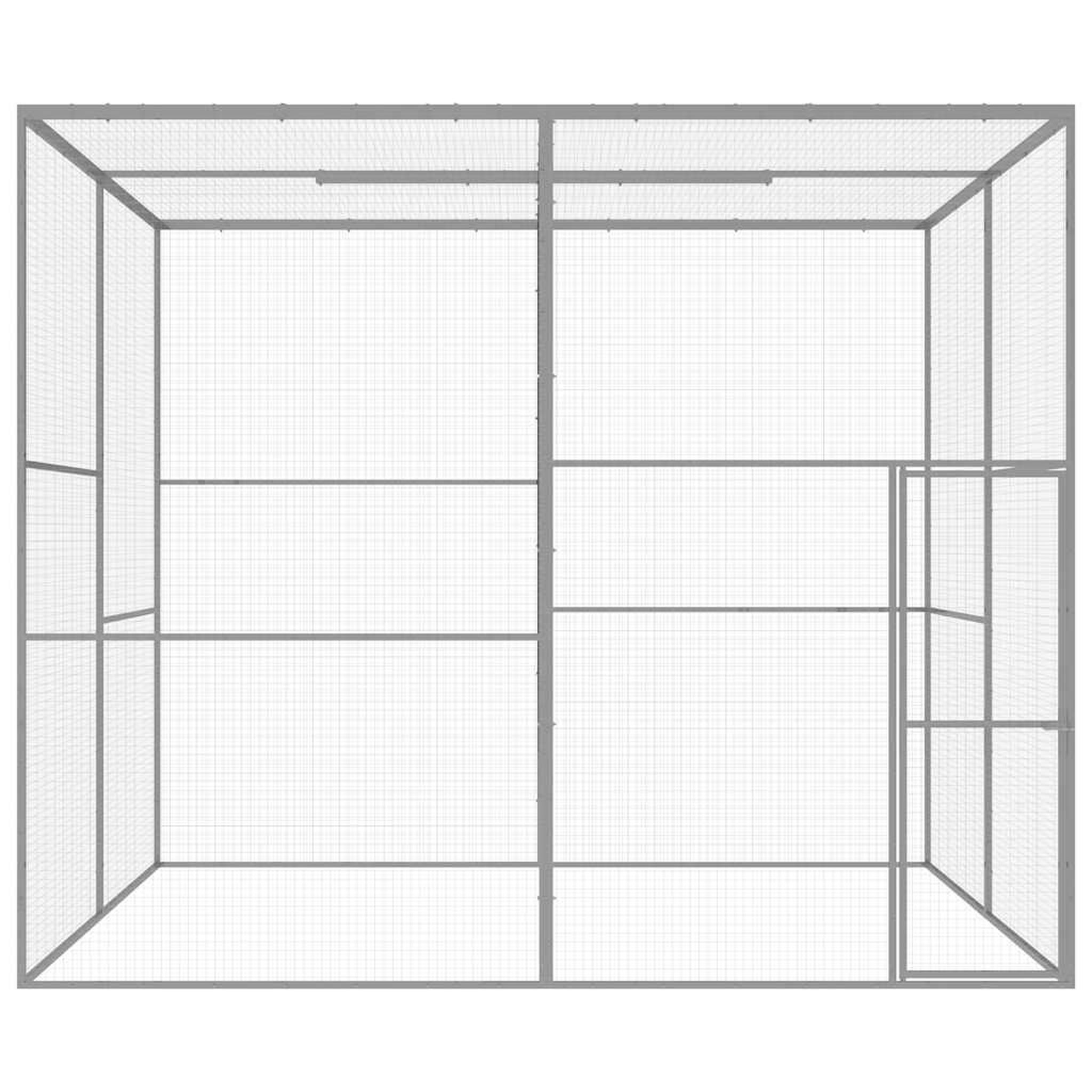 Voir la diapositive 2 : VIDAXL Cage pour chat 3x3x2,5 m Acier galvanise