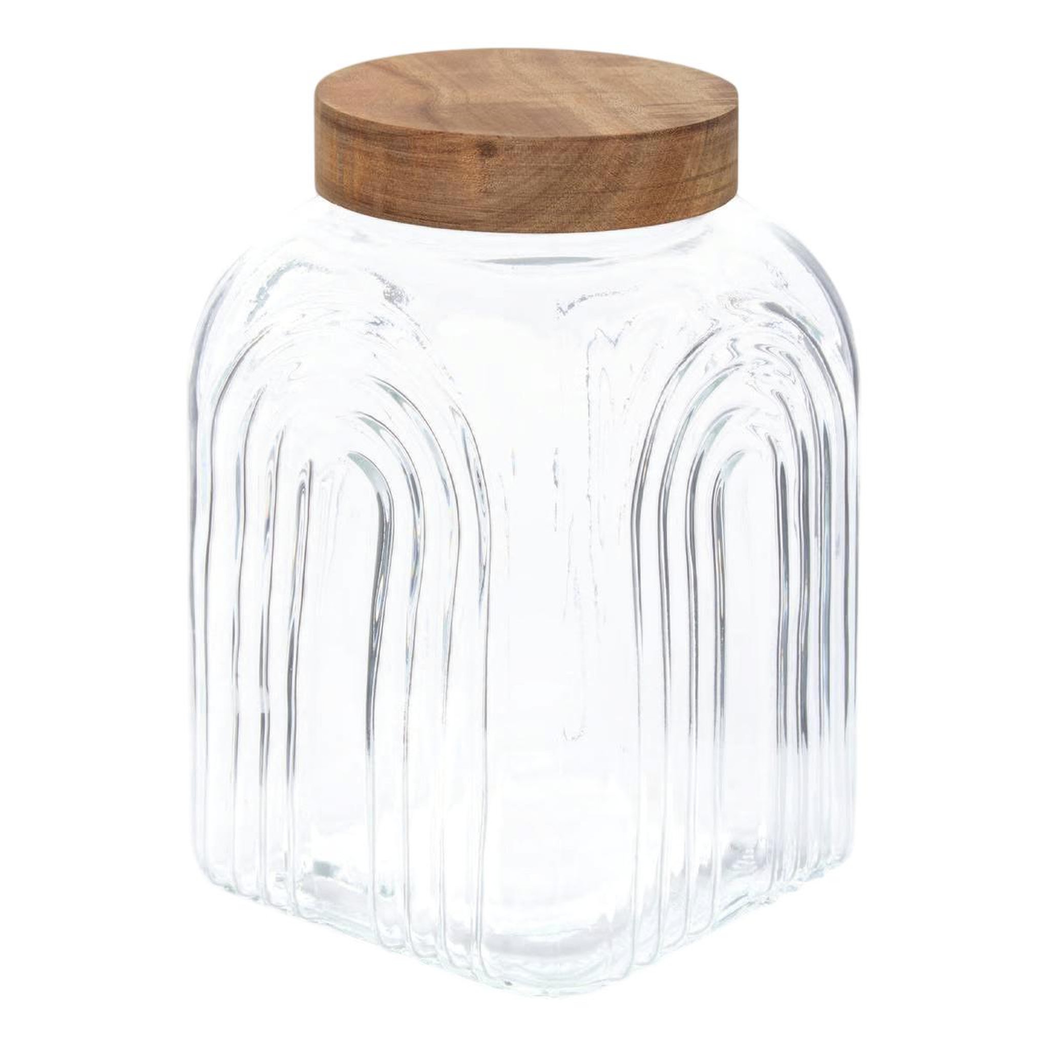 FIVE Bocal de conservation en verre  arche  4l transparent