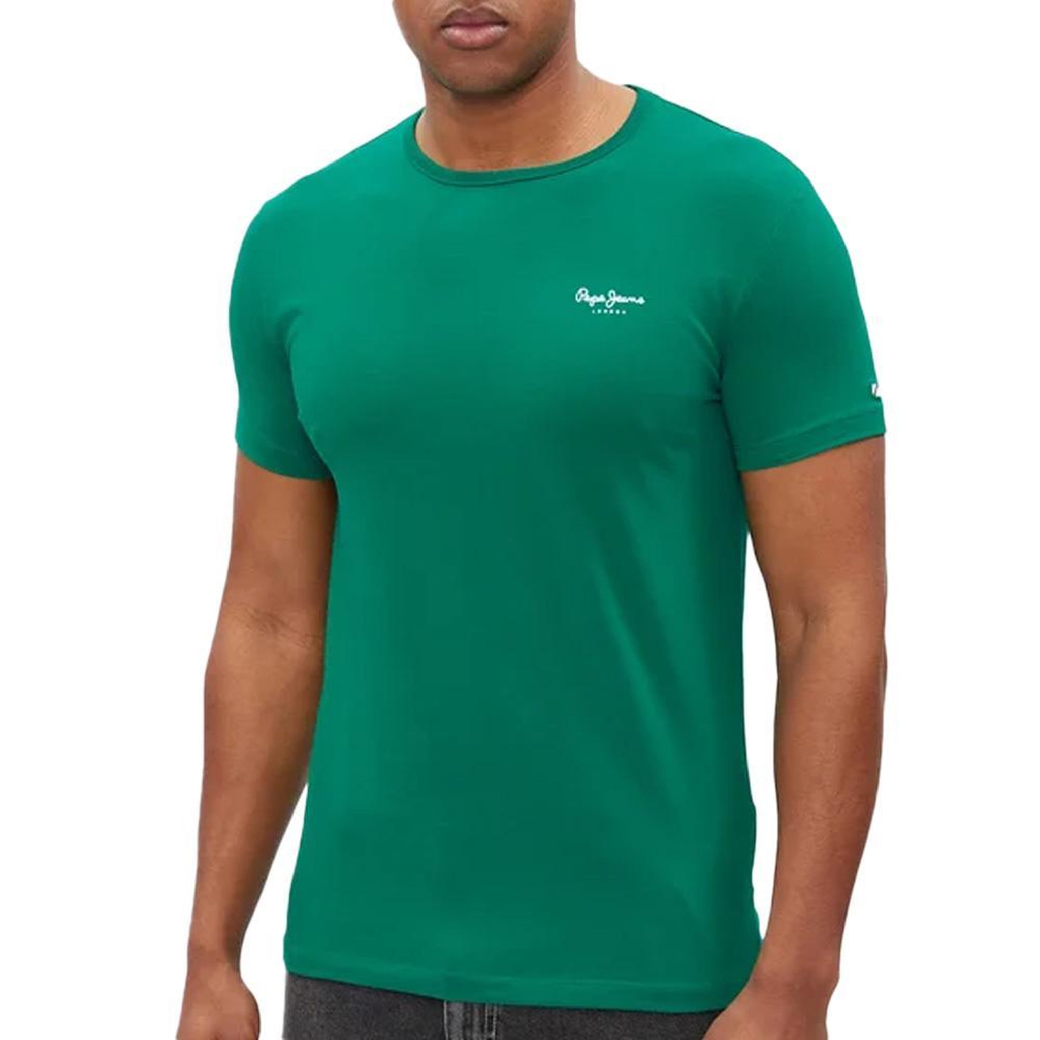 Pepe Jeans T-shirt Vert Homme Pepe Jeans Original Basic. Coloris disponibles : Vert