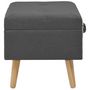 Voir la diapositive 3 : VIDAXL Tabouret de rangement 40 cm Gris fonce Tissu