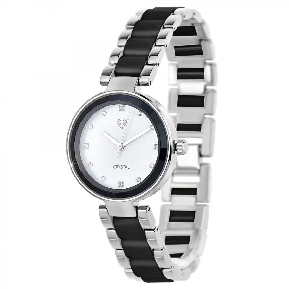 SC CRYSTAL Montre élégante Marion SC Crystal ornée de Cristaux scintillants