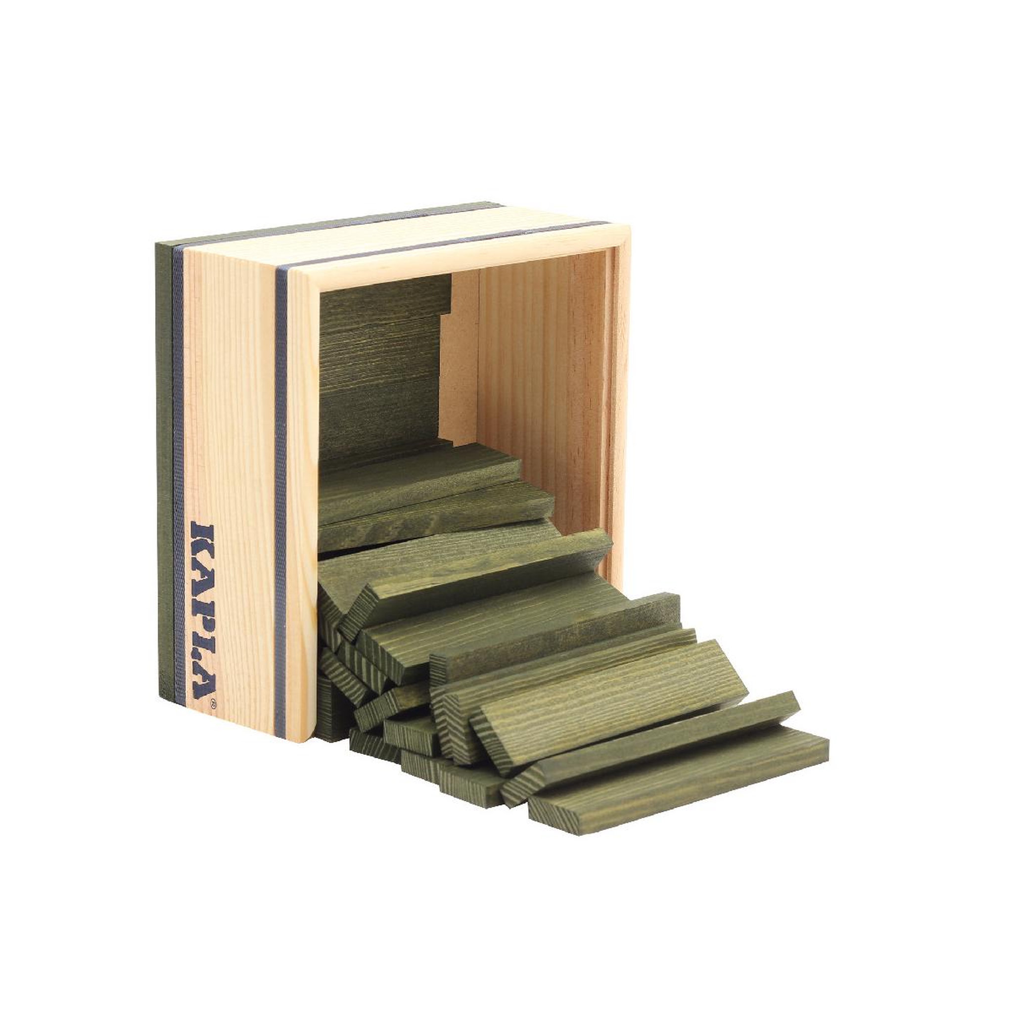 Voir la diapositive 2 : Kapla Carré 40 planchettes  - Vert