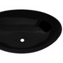Voir la diapositive 4 : VIDAXL Lavabo ovale Ceramique 40 x 33 cm Noir