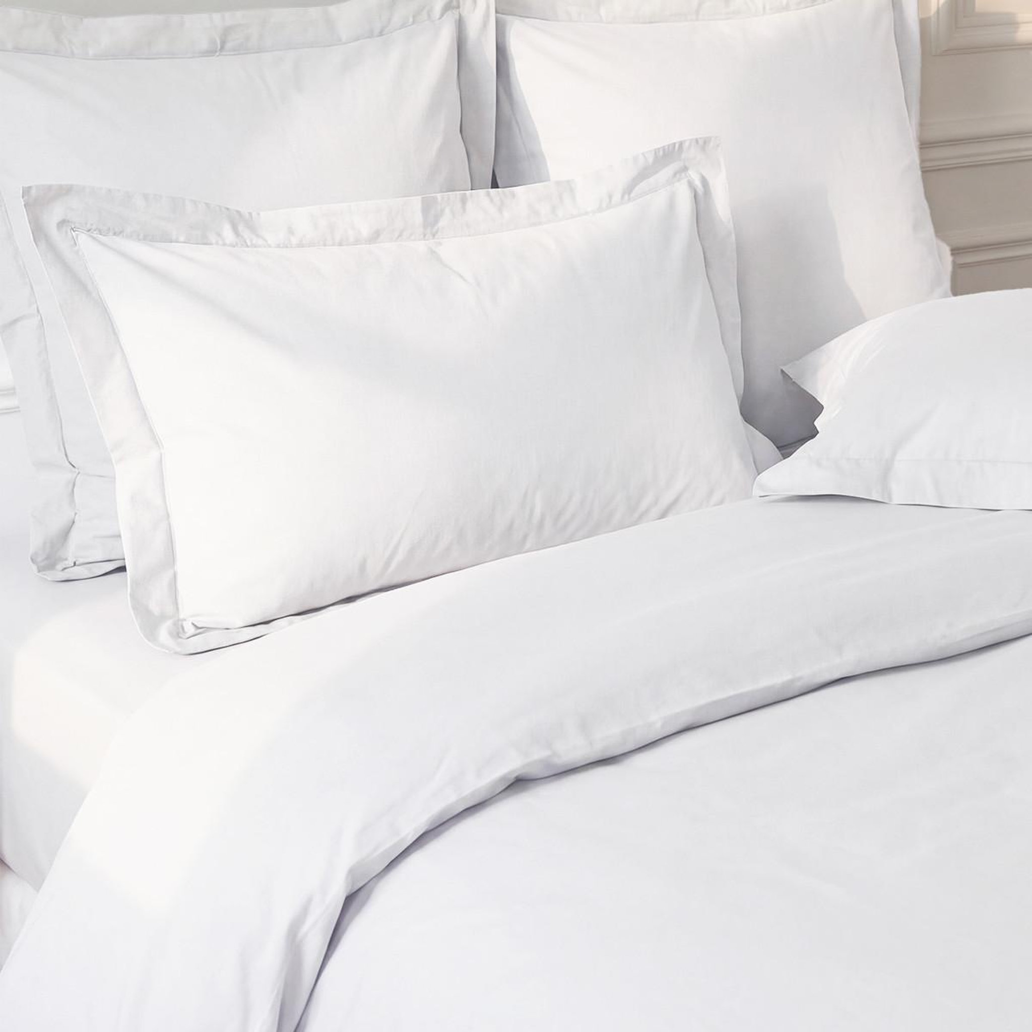 Voir la diapositive 2 : Sensei Maison Lot de 2 taies d'oreiller en percale de coton SOFT PERCALE