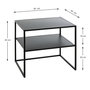 Voir la diapositive 5 : Paris Prix Table d'Appoint Design  Lirola  50cm Noir