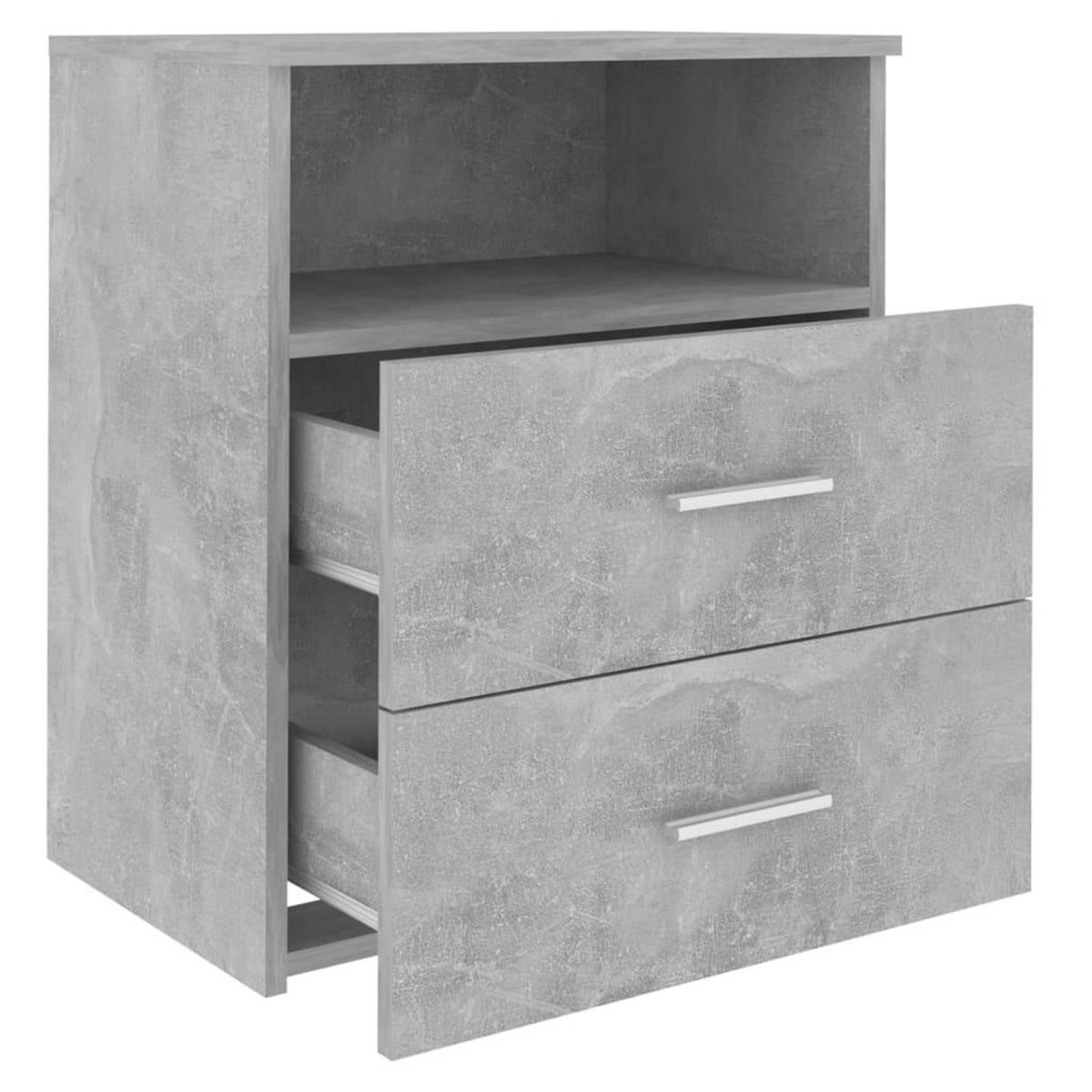 VIDAXL Table de chevet Gris beton 50x32x60 cm