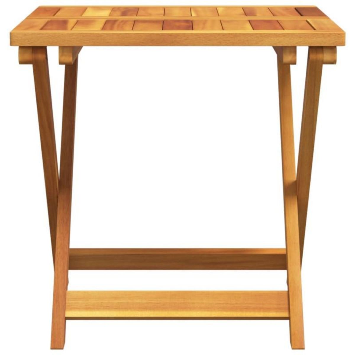 VIDAXL Table pliable de jardin 50x50x50 cm bois d acacia solide
