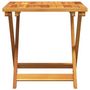 Voir la diapositive 4 : VIDAXL Table pliable de jardin 50x50x50 cm bois d acacia solide