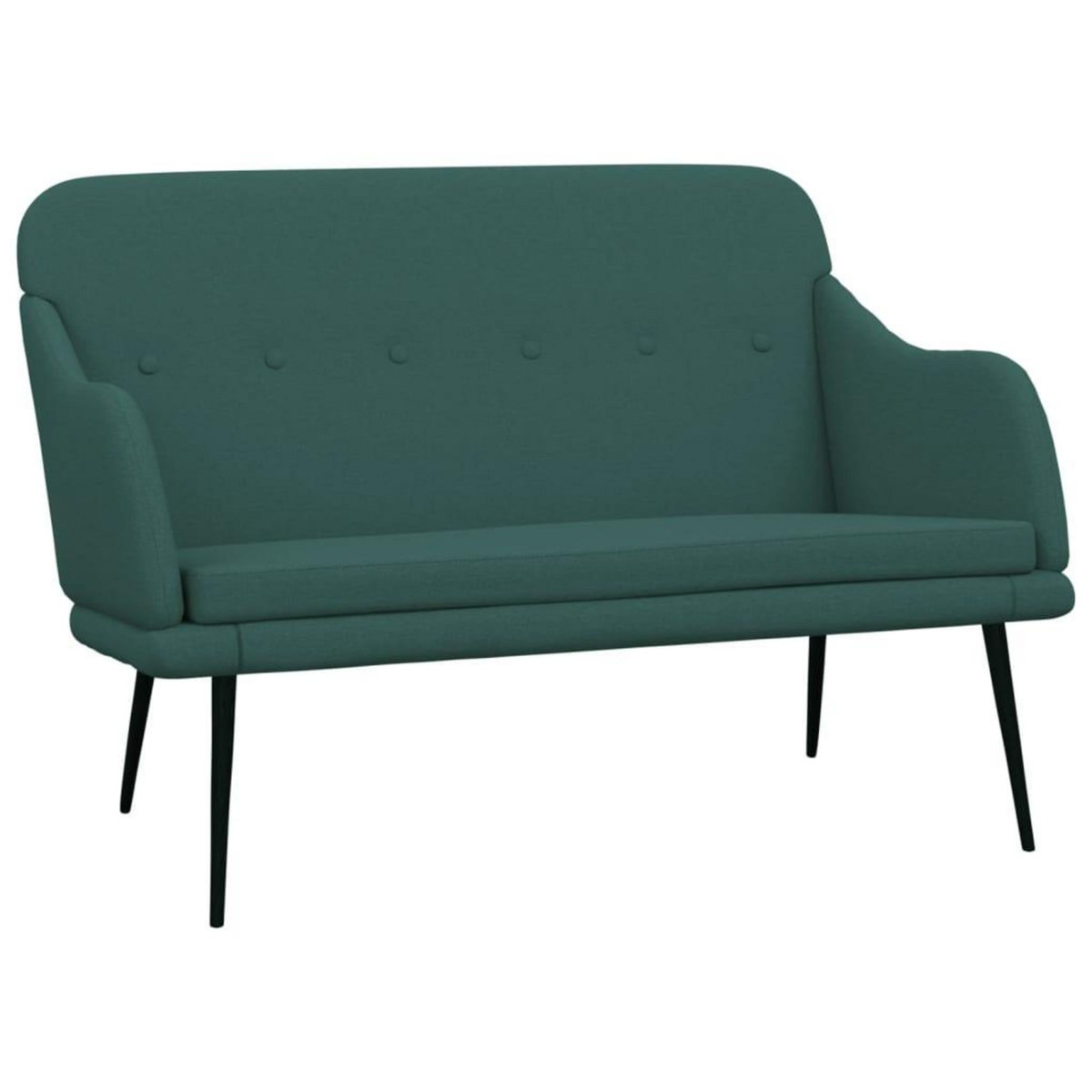 VIDAXL Banc Vert fonce 110x76x80 cm Tissu