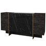 Voir la diapositive 1 : Habitat et Jardin Buffet en bois  Veyron  - 180 x 46 x 75 cm - Noir Or