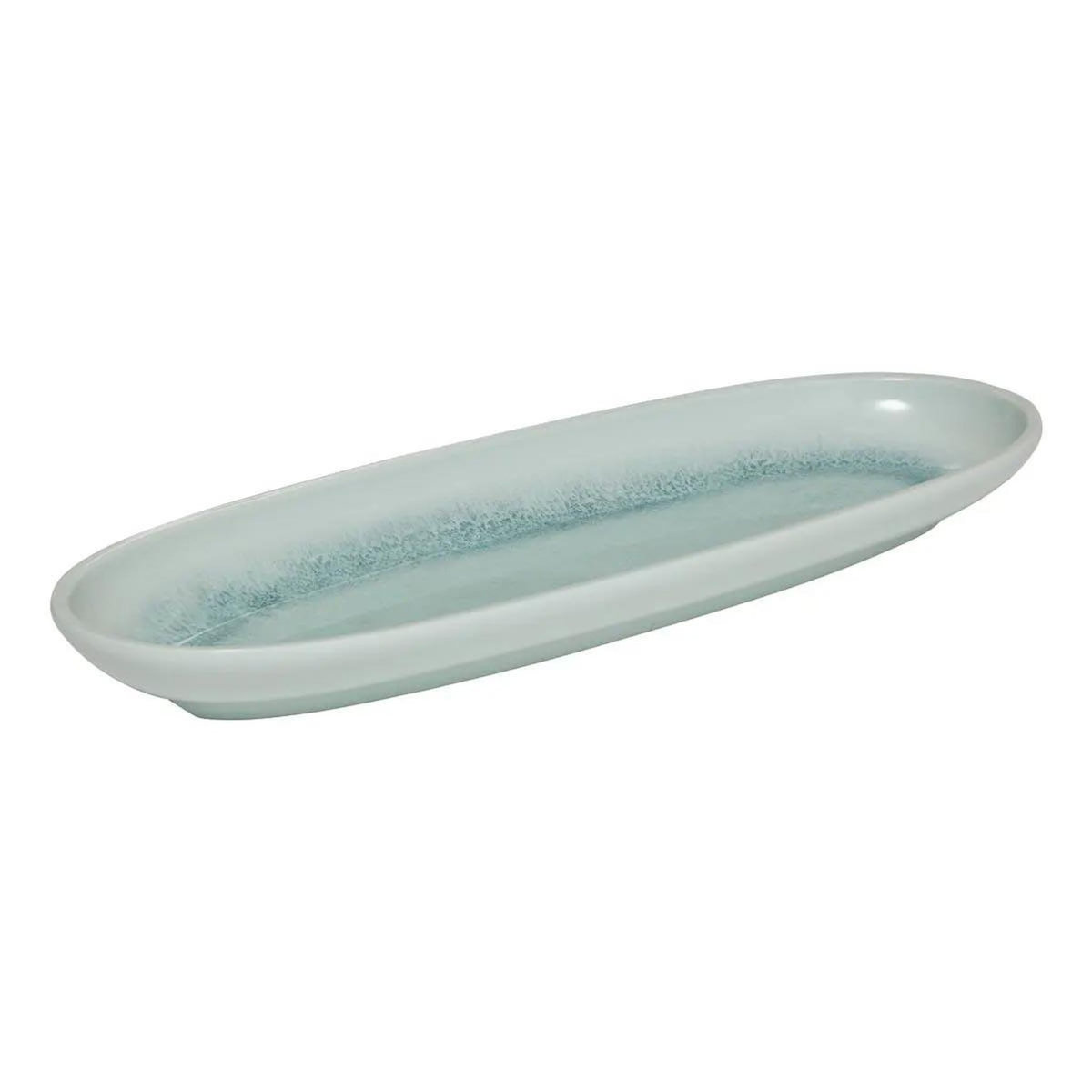SECRET DE GOURMET Plat de Présentation en Mélamine  Léa  40cm Bleu