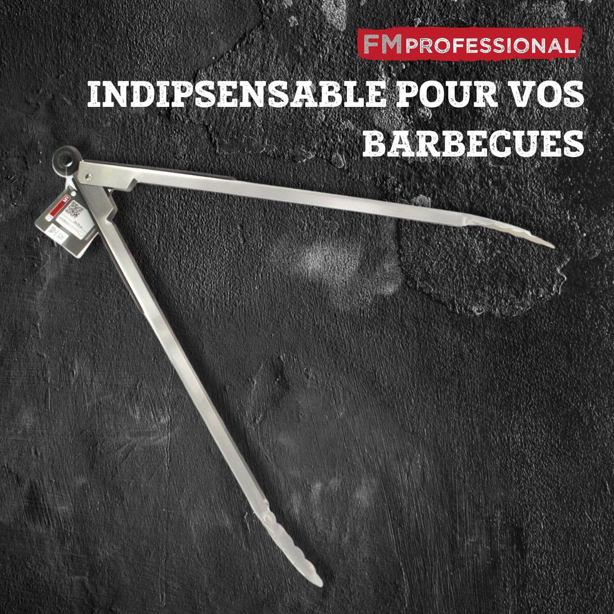 Voir la diapositive 5 : FM PROFESSIONAL Pince à barbecue professionnelle 45 cm FM Professional