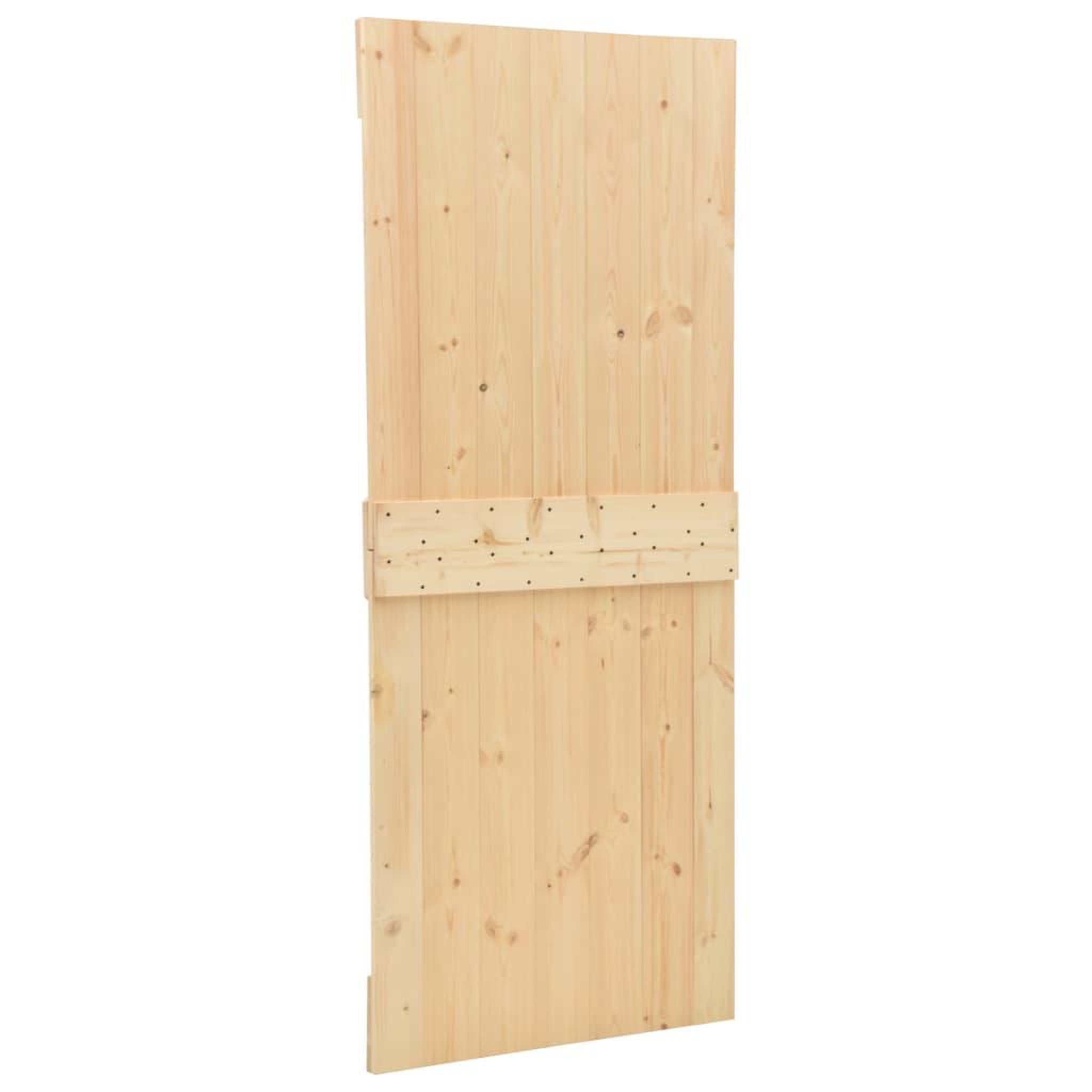 Voir la diapositive 5 : VIDAXL Porte coulissante avec kit de quincaillerie 80x210cm Pin massif