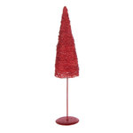 Paris Prix Sapin de Noël sur Socle  Glitter  58cm Rouge