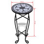 Voir la diapositive 6 : VIDAXL Table d'appoint Mosaïque Noir et blanc