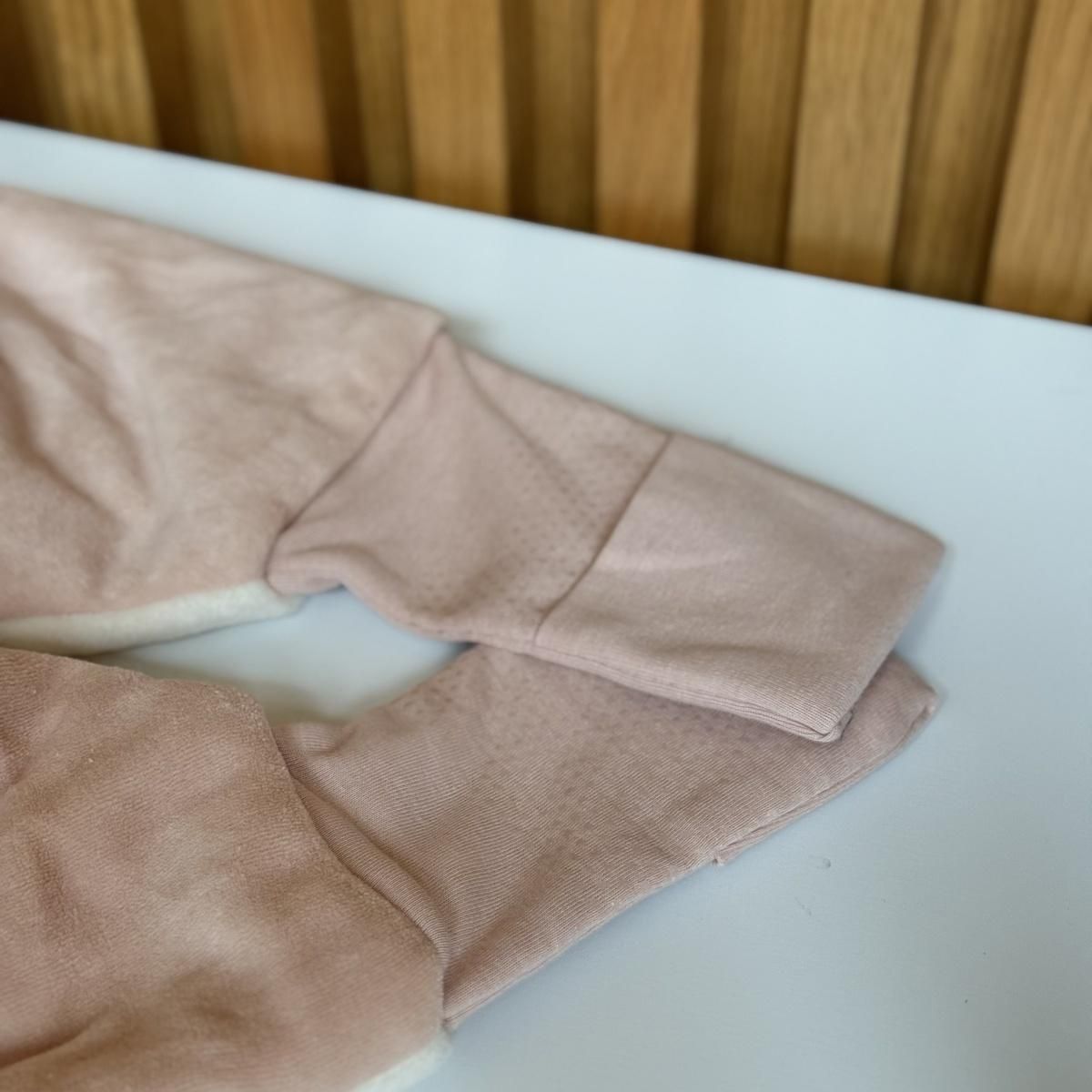 Petit Béguin Turbulette d'hiver en velours avec pieds retroussables et manches amovibles Manouk