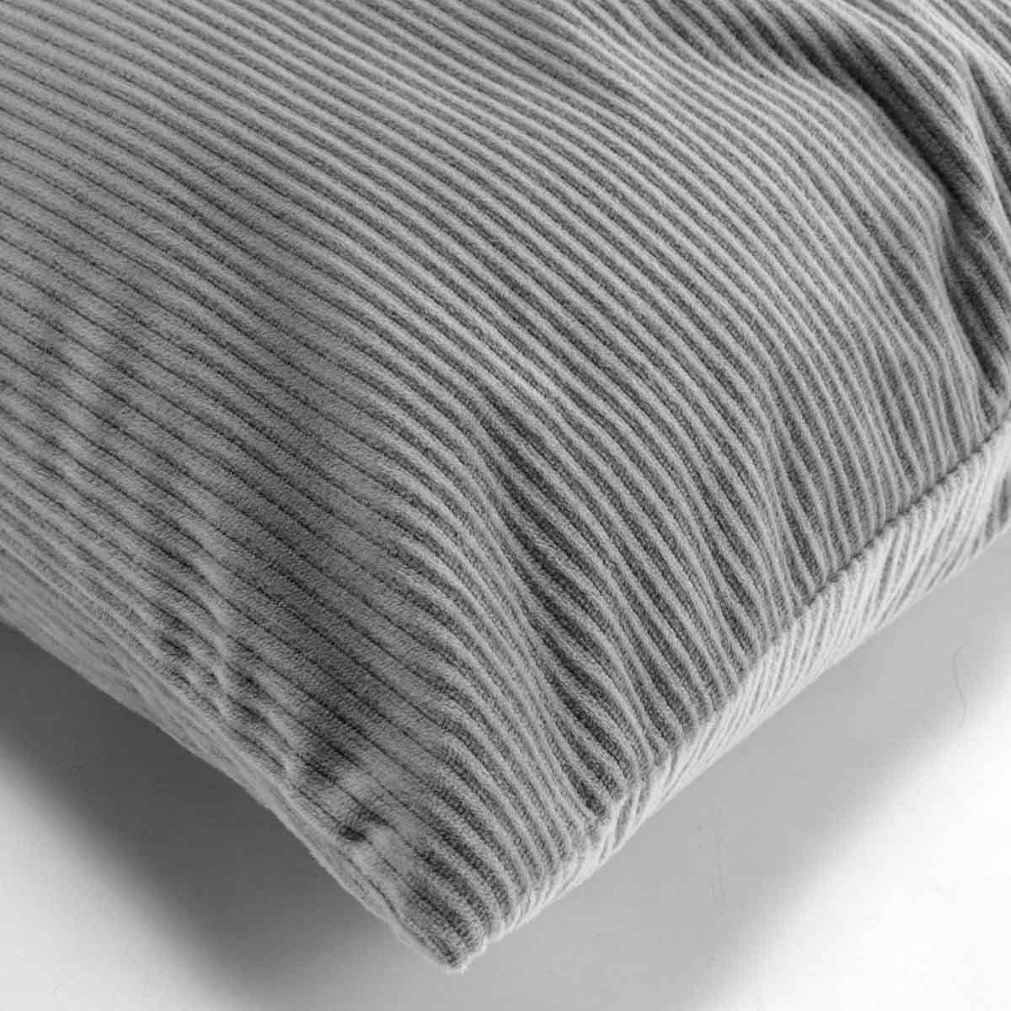 Voir la diapositive 3 : Douceur d'Intérieur Coussin déco en velours  casual  40x40cm gris