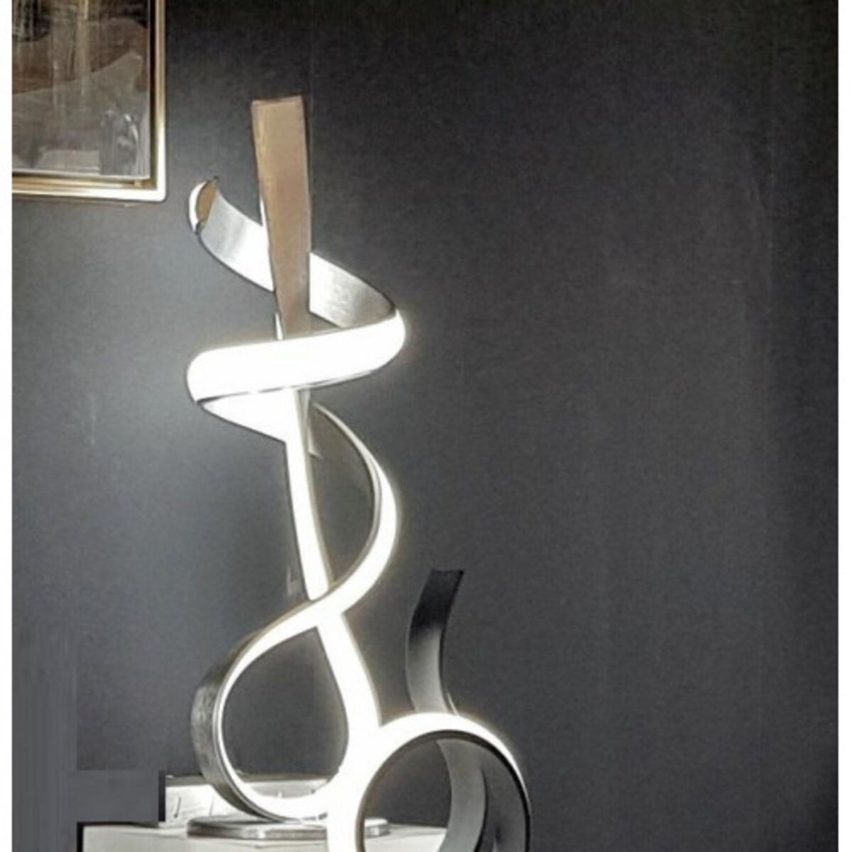 Magnetic land Lampe Design Boucle/ Spirale Gris Métal Collection INTERIOR