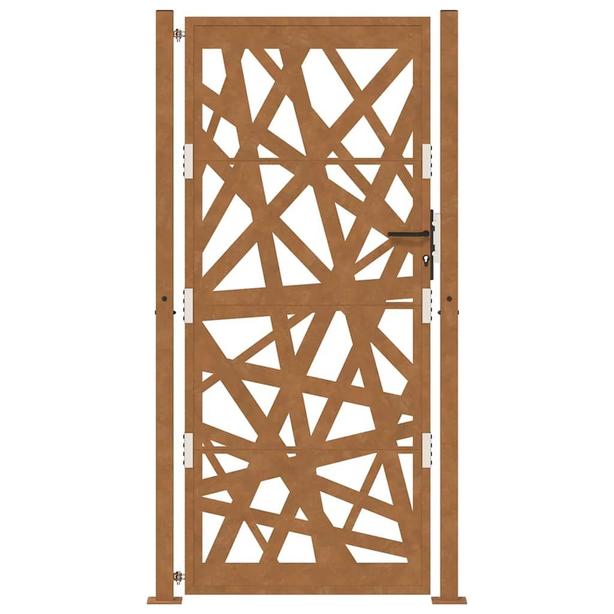 Voir la diapositive 4 : VIDAXL Porte de jardin acier resistant aux intemperies design lumiere
